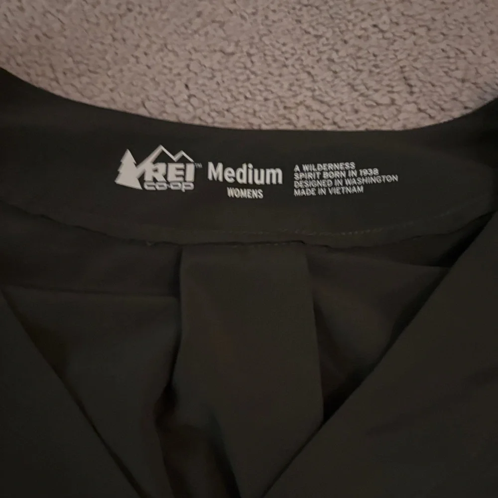 REI dark olive green dress knee length - Picture 3 of 7